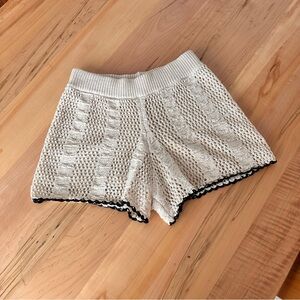 NWOT Crochet shorts M